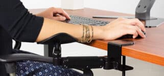 ETHU Repose-poignets pliable à 90° pour bureau, repose-bras, repose-poignets de bureau ETHU Repose-poignets pliable à 90° pour bureau, repose-bras, repose-poignets de bureau